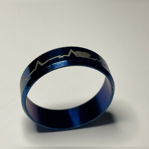 NWT Unisex Rings Men- Women 2PC SET STAINLESS STEEL SIZE 11 - Picture 11 of 16